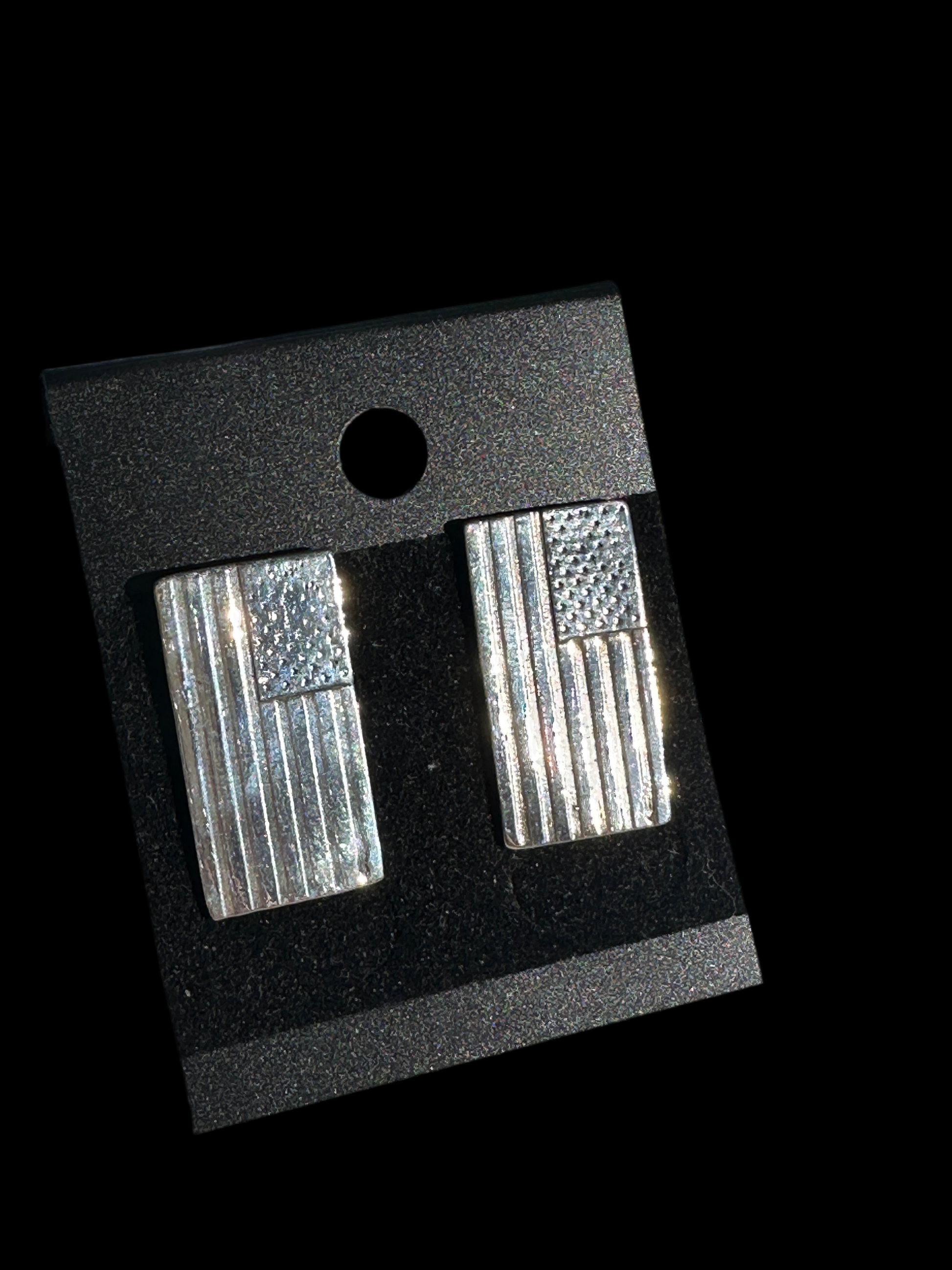 Large American Flag stud earrings