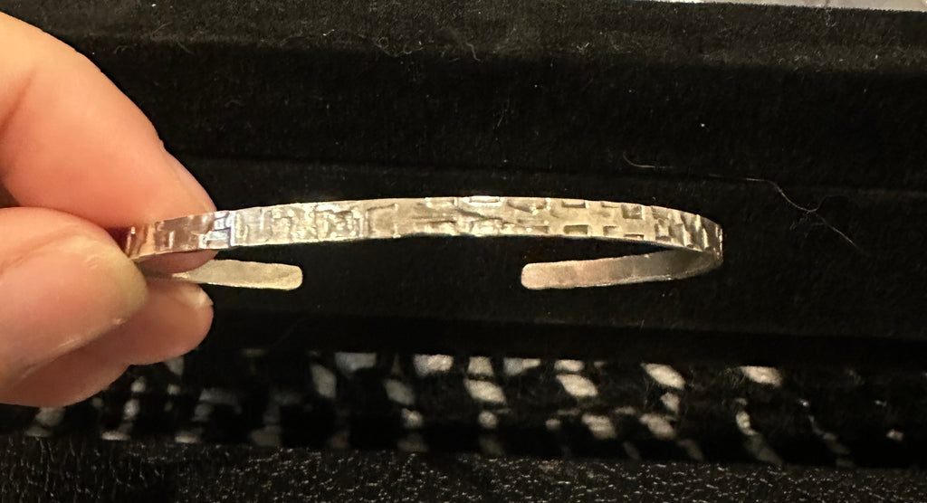 Sterling silver cuff bracelet