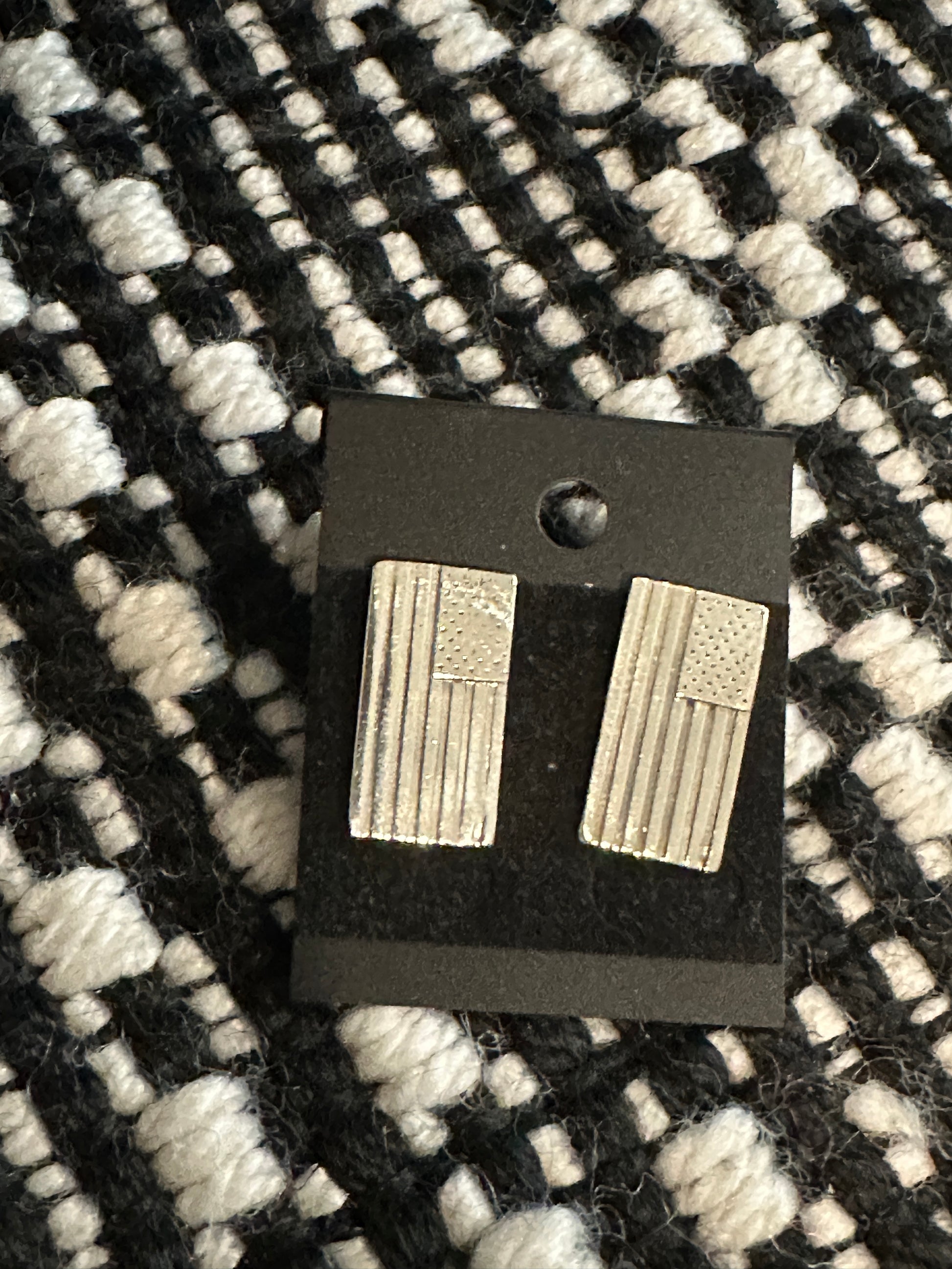 Large American Flag stud earrings